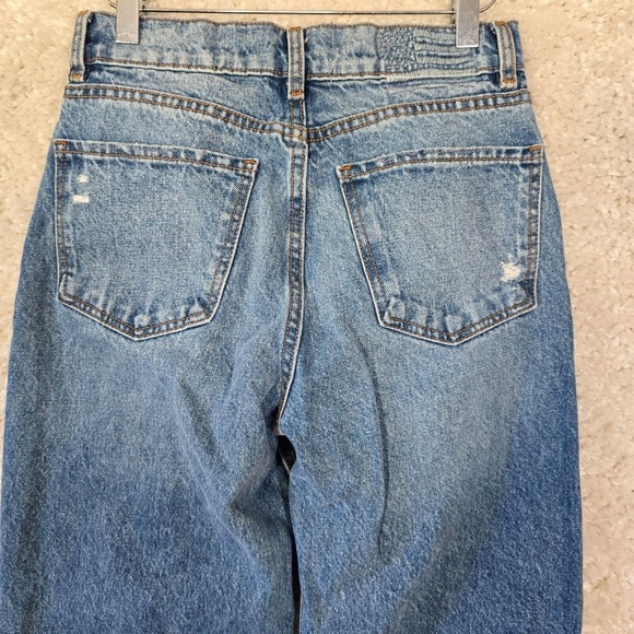 Revice Jeans Womens‎ 25 Blue Distressed Button Fly Raw Hem Straight - Picture 5 of 16